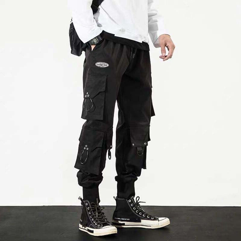 Oversized Cropped Cargo Pants